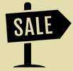 For sale sign icon