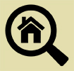 House in a magnifying glass